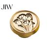 Journal Decoration Seal Wax Stamp, Vintage Plant Pattern Head, Durable Handmade Stationery Accessory Copper Stamp Head Replacement, for Envelope
