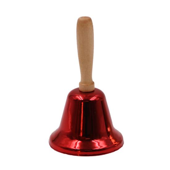 Hand Bell Iron Art Wooden Handle Bell Festival Decoration Hand Held Ringing Bell Christmas Party Service Bell Party Supplies