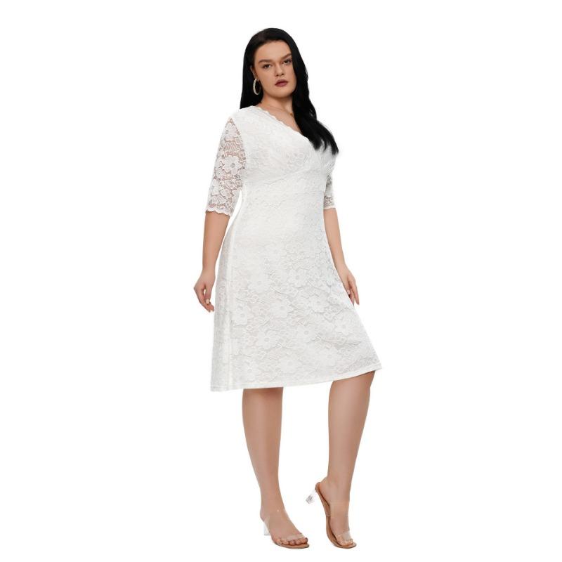 Женское платье Вечерние платья больших размеров Кружевные платья