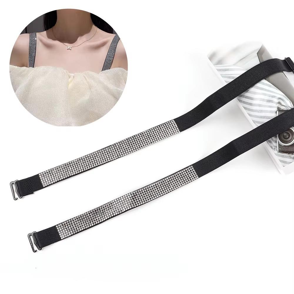 Multi-color Bra Shoulder Strap Detachable Bra Decorative Strap Rhinestone Shoulder Strap For Women