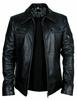 AL KHALID New Men's Black Sleeve Zipper Jacket 100% Real Lambskin Style Slim Fit Coat Jacket