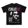 Винтажная футболка A$AP Rocky At Long Last ASAP Album с графическим принтом Ретро-портрет рэпера Унисекс Повседневный хлопковый топ