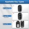 Hond Key Fob Cover with Keychain, Soft TPU Key Case Protection Fit for 2022 Accord Civic CRV Pilot Odyssey 11th Gen Smart Key