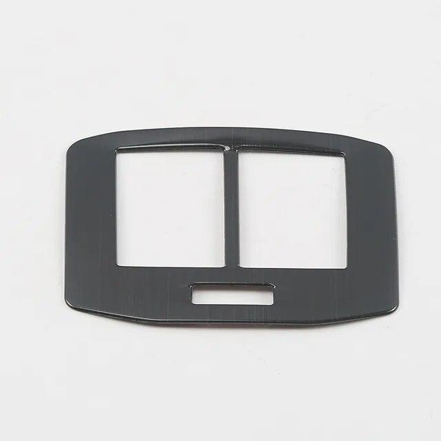 Для Volkswagen T-Roc T ROC 2017 2018 аксессуары внутренний подлокотник заднее вентиляционное отверстие крышка из нержавеющей стали накладка розетка переменного тока панель