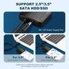 USB3.0 to SATA 3.5 HDD Cable SATA III Hard Drive Adapter Converter for 2.5" SSD HDD Hard Drive Disk with 12V/2A Power Adapterer