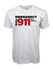 Футболка с графикой «Экстренный вызов 911»