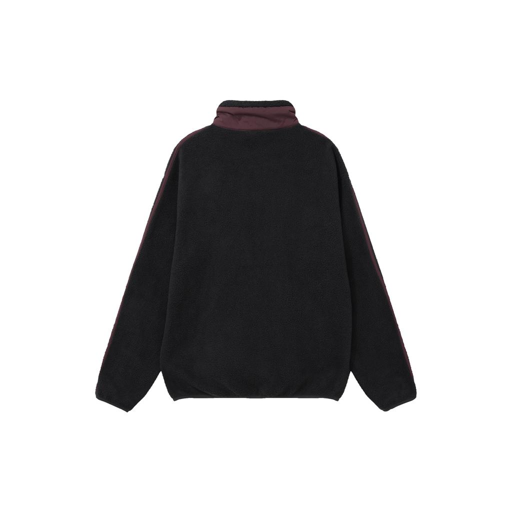 Adidas Logo Print Striped Stand Collar Jacket Men Jackets Black HF4069