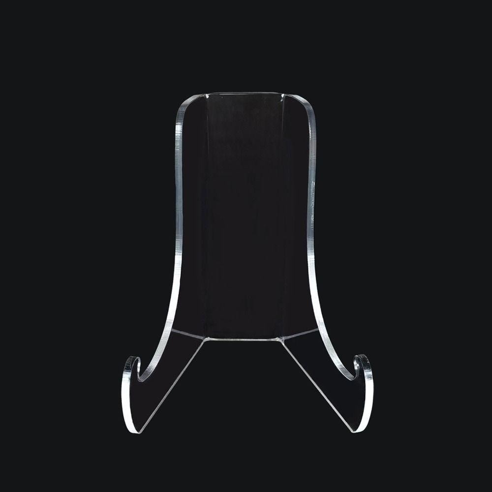 Shallow Support Ledges Acrylic Flat Plate Stand 60-Degree Angle Clear Display Easel Stand Back Durable Book Stand Displaying