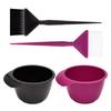 2pcs/set Anti-Static Hair Dye Brush Bowl Set Plastic Hair Tint Tool Home