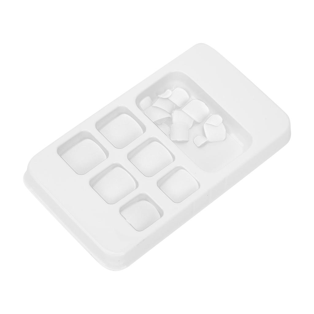 24 Pcs Solid Color False Toe Nails Short Square Fake Toenails Artificial Nail Tips for Women Girls