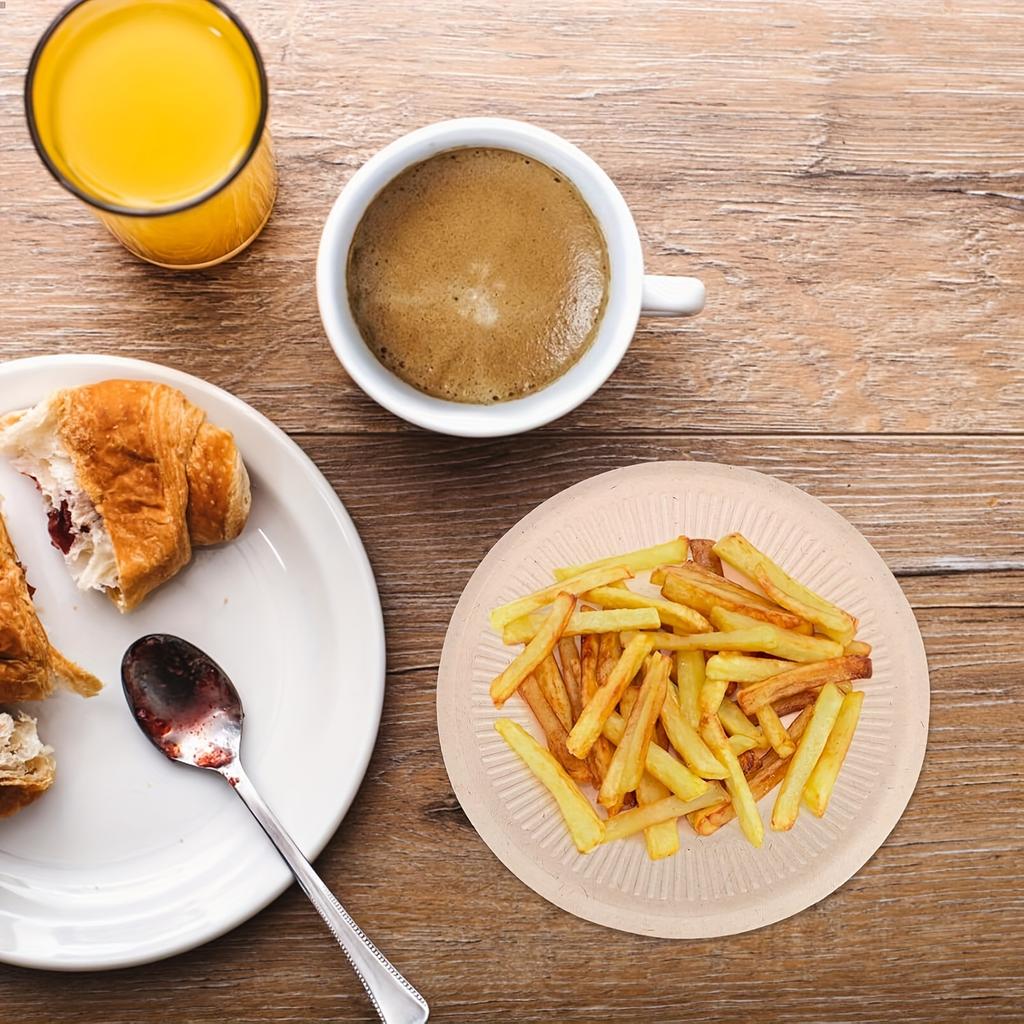 1 комплект/50 шт. Круглая обеденная тарелка, 50 шт. 8-дюймовая одноразовая обеденная тарелка, десертная обеденная тарелка, обеденная тарелка для закусок на свадебный торт