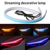 2Pcs Car Streamer Lights Waterproof Modified Car Daylight Headlight Strips for Vehicle