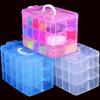 Plastic Craft Beads Jewellery Storage Organizer Compartment Tool Box Case