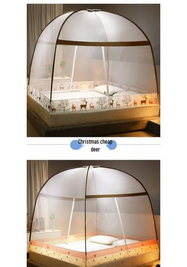 2026 Portable Mongolian Yurt Mosquito Net: No-Install, Foldable, Washable, Anti-Fall Design for Kids' Bedrooms