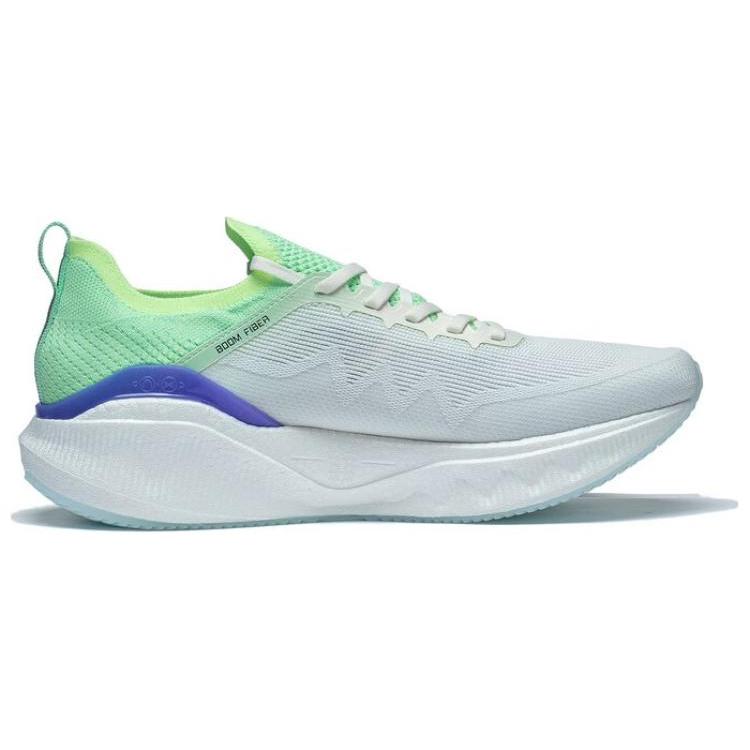 Li Ning YueYing 3.0 Pro Текстиль, ТПУ Амортизация Нескользящая Низкие Марафонские Беговые Кроссовки Унисекс Белый Голубой ARHT017-2