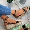 Fashion Casual Platform Hemp Rope Sandals Womens 2024 Summer Fashion Ankle Buckle Strap Gladiator Sandal Wedges Shoe