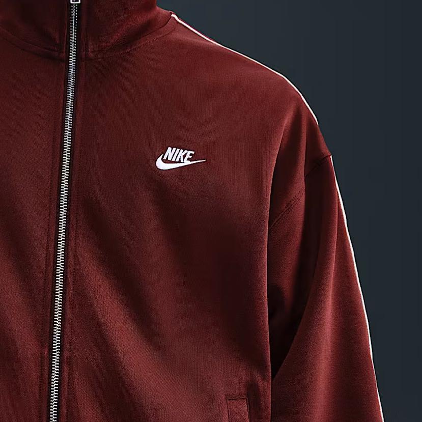 Nike Спортивный клуб Удобная однотонная теплая куртка на молнии с длинным рукавом Мужские куртки HV1418-619