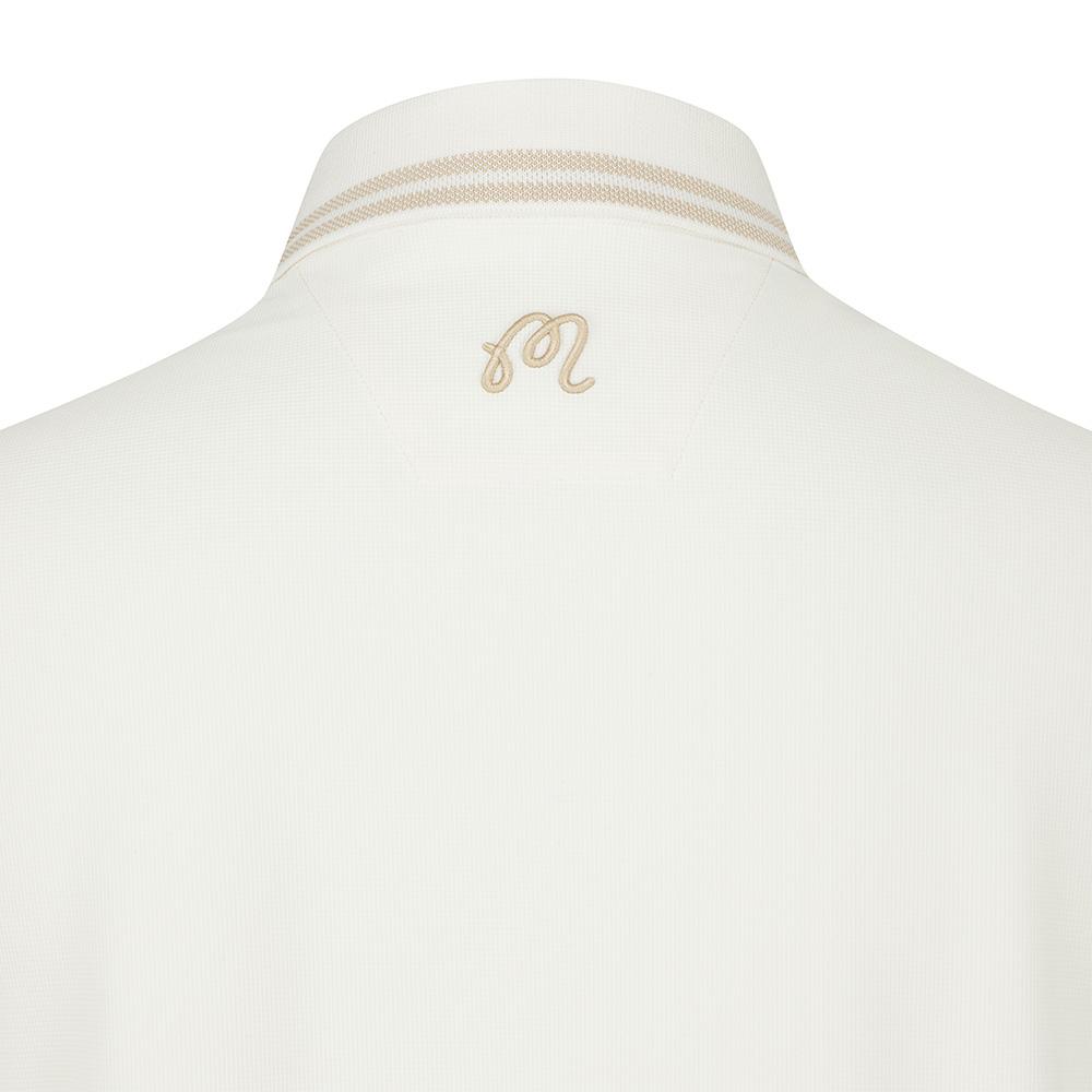 MALBON GOLF Women'S Color Block Waffle T-Shirt Cream (Woman)