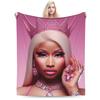 Пледы Nicki Minaj Флисовый Текстиль Декор Многофункциональные Ультра-Мягкие Пледы для Кровати Автомобиля Одеяло