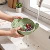 Self Spinning Ceramic Berry Washing Bowl 360° Cleaning Swirl Fruit Cleaning Basin  Household