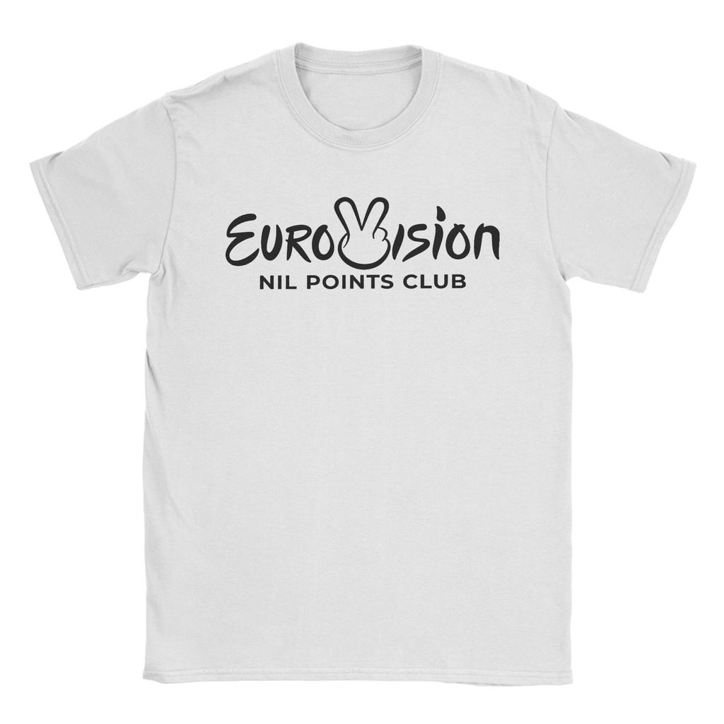 Eurovision Song Contest Nil Points Club T Shirt Men's  Pure Cotton Fun T-Shirts O Neck  Tee Shirt Short Sleeve Clothes Original