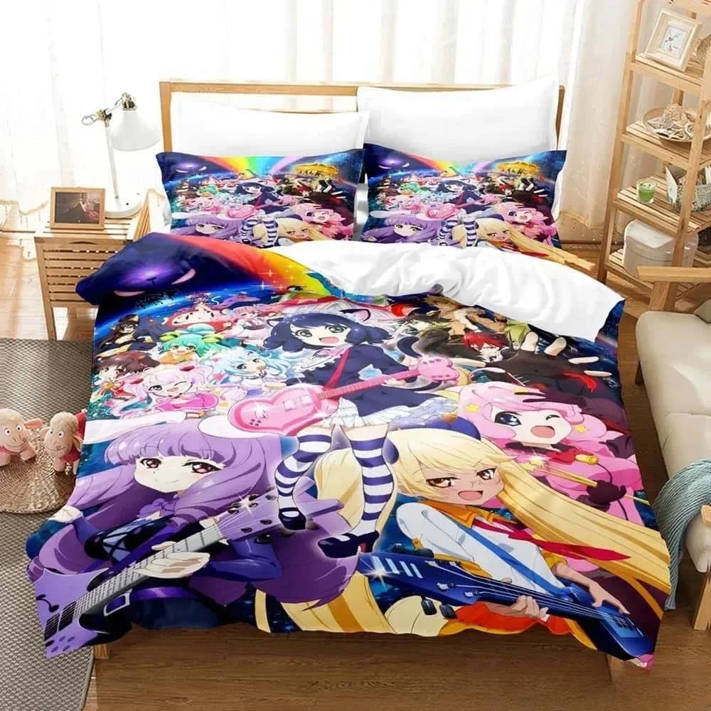 Аниме Комплект Постельного Белья Bed Show By Rock! Комплект постельного белья Односпальный Полуторный Двуспальный Кинг-сайз Комплект для кровати Взрослый Детский Спальня Комплекты пододеяльников
