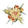 1 Bouquet Artificial Flower No Watering Decorative Portable Beautiful Faux Silk Dahlia Branch Artificial Flower for Wedding