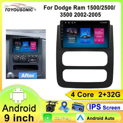 Android автомобильное радио для Dodge RAM 1500 2500 3500 2002 - 2005 GPS DVD беспроводной Carplay авто видеоплеер мультимедиа 2DIN