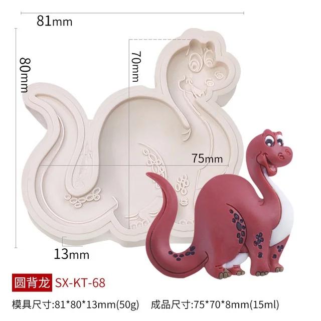 Мультяшная силиконовая форма для помадки с изображением животных из мультфильмов, шоколадная вставка, форма для украшения торта, креативная форма для выпечки своими руками