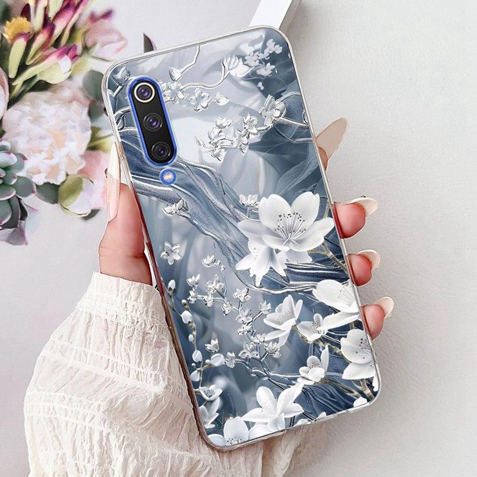 Cute Painting Phone Case For Xiaomi Mi 9 9SE 9Lite Soft Silicone TPU Back Cover For Xiaomi Mi9 9 SE 9 Lite Cases Bumpers