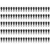 100pcs Auto Fastener Clip Car Bumper Rear Cover FenderLiner Push-Type Retainer Pin Rivet Car Replacement Accessories