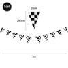 Black White Racing Car Theme Party Flag Banner Tableware Tablecloth Runner 0-9 Number Balloon Checkered Race Car Birthday Decors