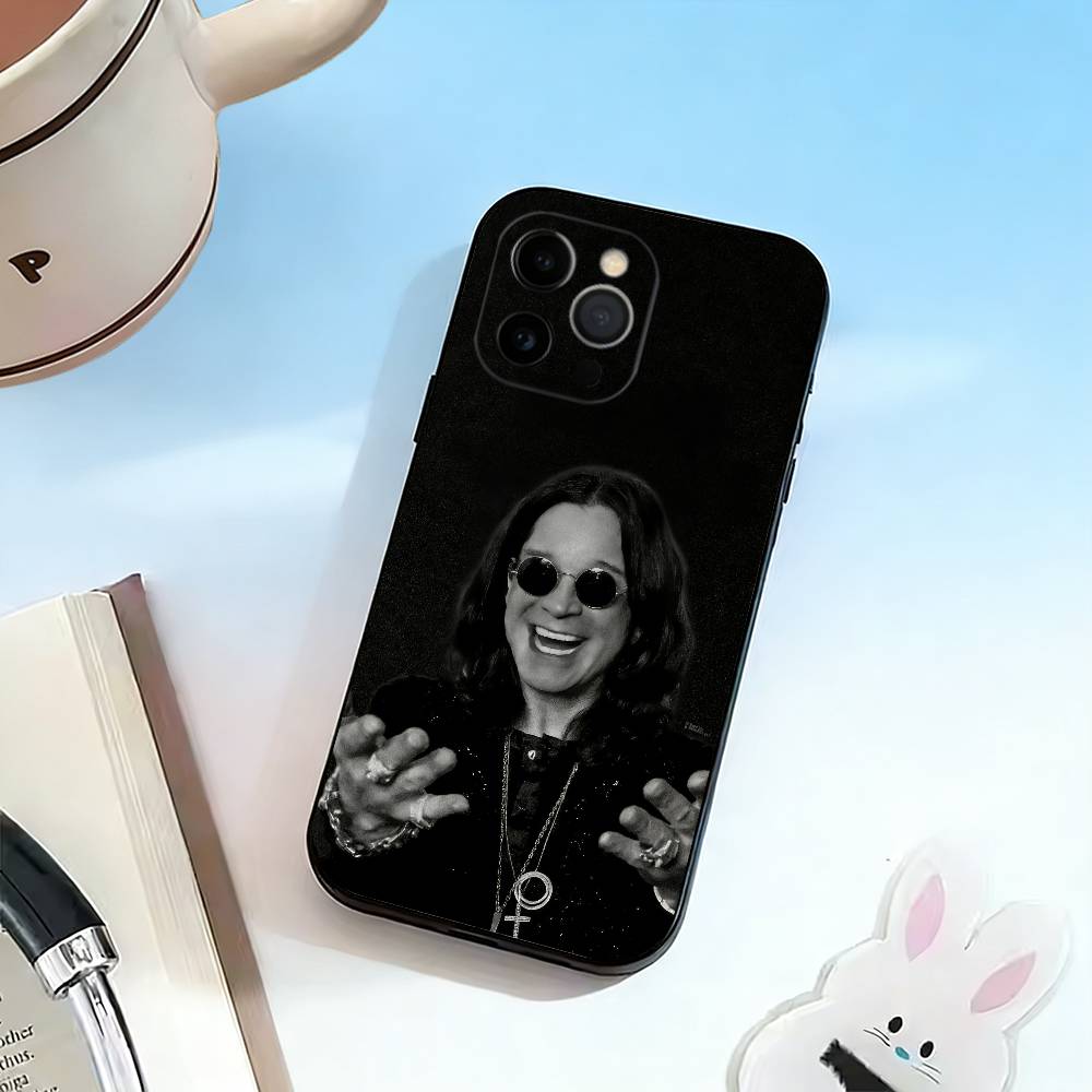 DD-Rock Singer Ozzy Osbourne Phone Case For iPhone 17, 16,15,14,13,12,11 Plus,Pro Max, Others Soft Black Cover