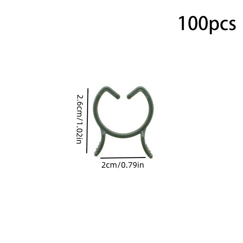 100/200 шт. зажимы для поддержки растений для вьющихся растений многоразовые зажимы для захвата садовых овощей и томатов