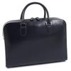 Tanned Leather Thin Gusset Briefcase Dark Stitch 10711 [Kitamura] Z-0640 Men's Blue/Wine [Navy]