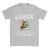 Men T-Shirts Linux   Windows Vintage Cotton Tees Short Sleeve  T Shirt Crew Neck Tops 4XL 5XL