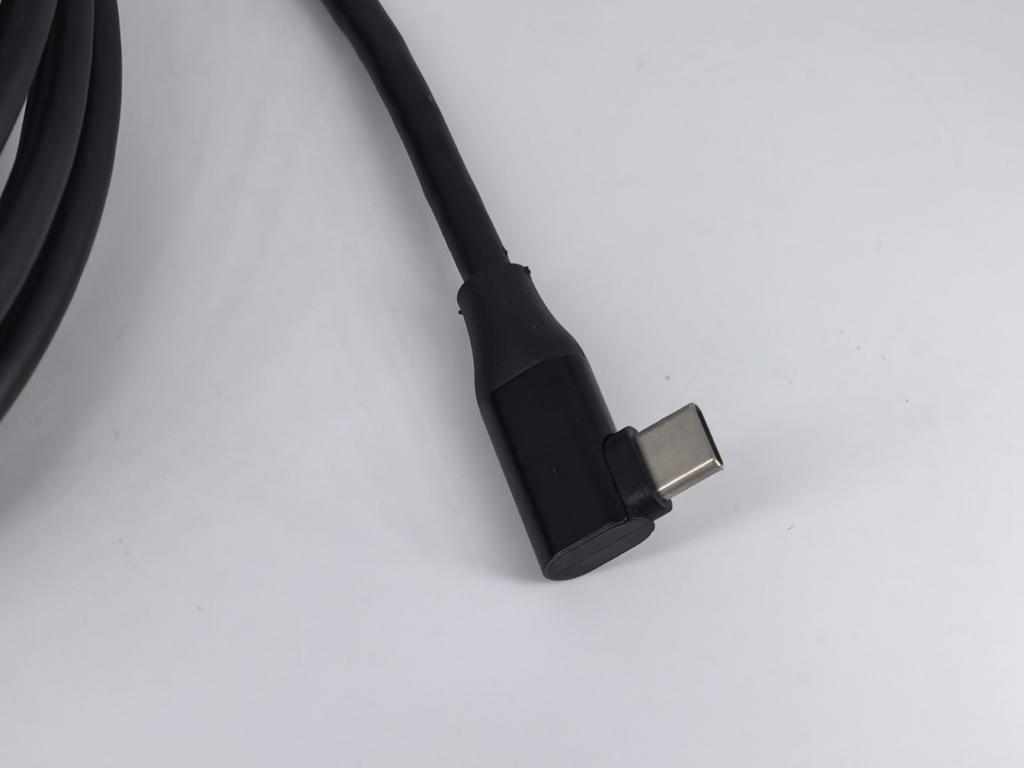Type-C Interface Nylon Braided 90-degree Elbow 3M 100W 3A Fast Charging Pure Copper Conductor Data Cable for Computer Earphone