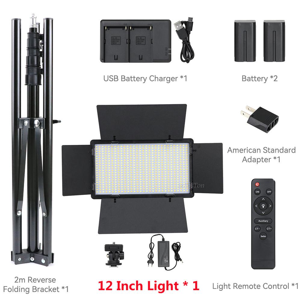 U800 LED Photo Studio Light For Yotube Game Live Video Lighting Portable 40/50W Photography Panel Lamp Stand With Remote Control