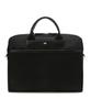 Daks Men'S Accessories Black Leather Partial Check Briefcase Dbba6F331Bk