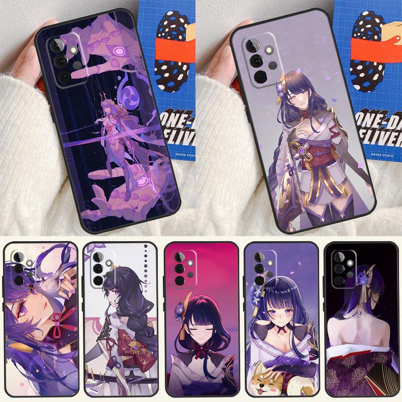 Чехол для телефона Baal Genshin Impact Game для Samsung Galaxy A54 A34 A14 A55 A35 A15 A53 A33 A13 A05 A06 A16 A22 A32 A52