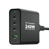 Wozinsky Wgcsb 240W Gan Wall Charger Usb-A / 3 X Usb-C - Black