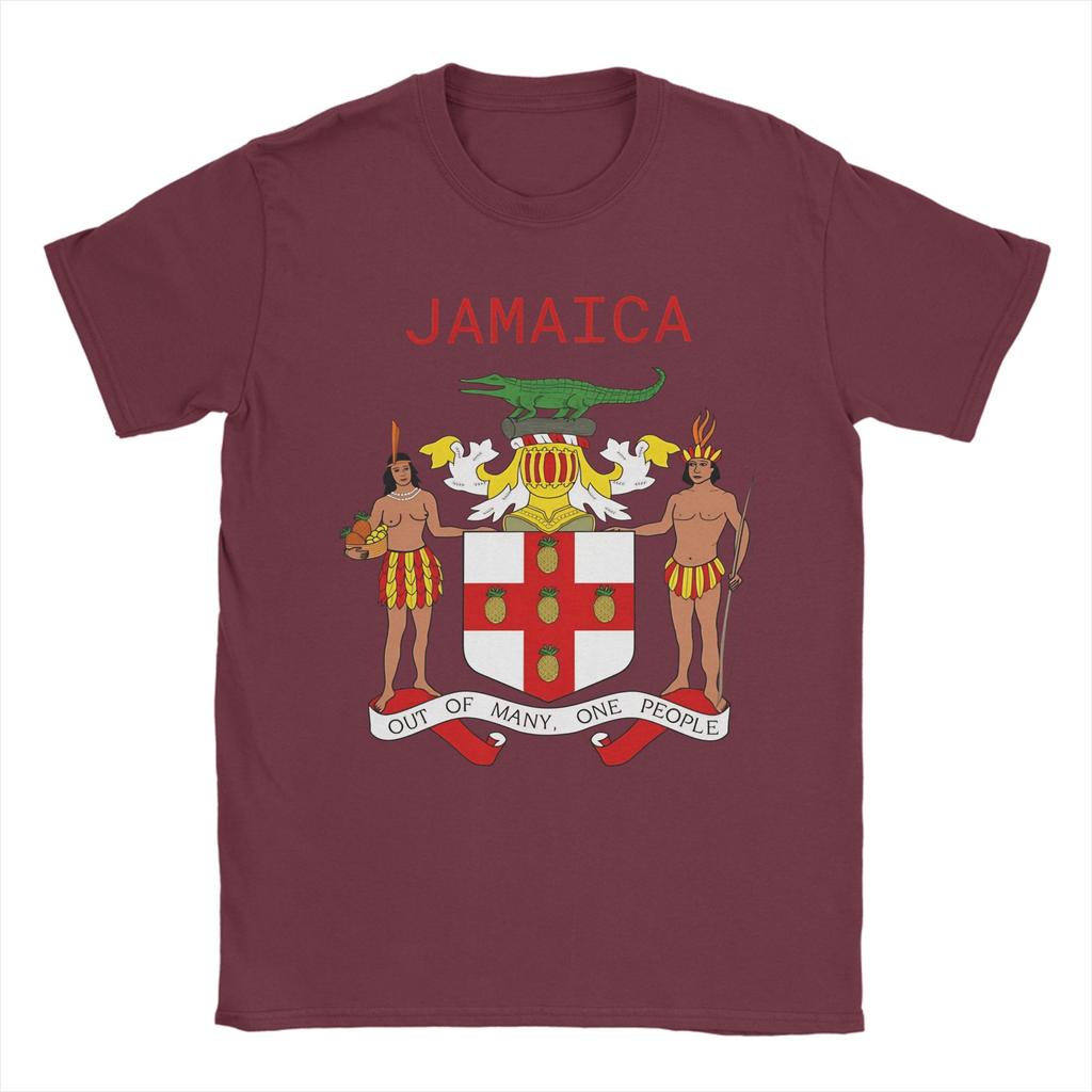 Jamaica Coat Of Arms TShirt Fashion T Shirts Short Sleeve Y2K Basic Tshirt Summer Cotton 4XL 5XL 6XL Clothing