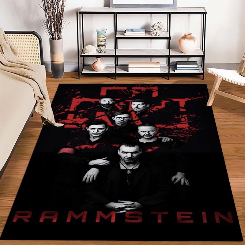 Rammstein Хэви-метал группа Ковры и коврики 3D-печать Ковер Напольный коврик Гостиная Спальня Большая площадь Мягкий ковер-JM002