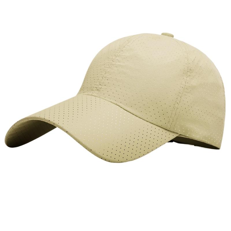 Корейская версия быстросохнущей бейсболки однотонная женская кепка с солнцезащитным козырьком для улицы мужская дышащая шляпа с отверстиями для солнца