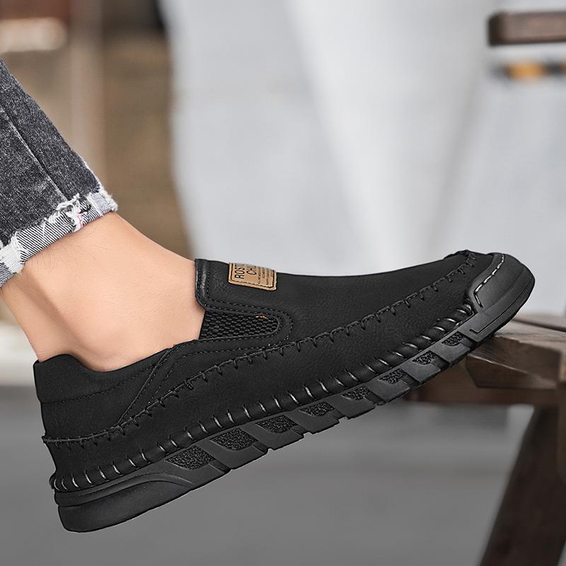 38-46 Уличная кожаная обувь Мужские кроссовки для хайкинга Обувь для вождения автомобиля Кожаная обувь большого размера Ботильоны