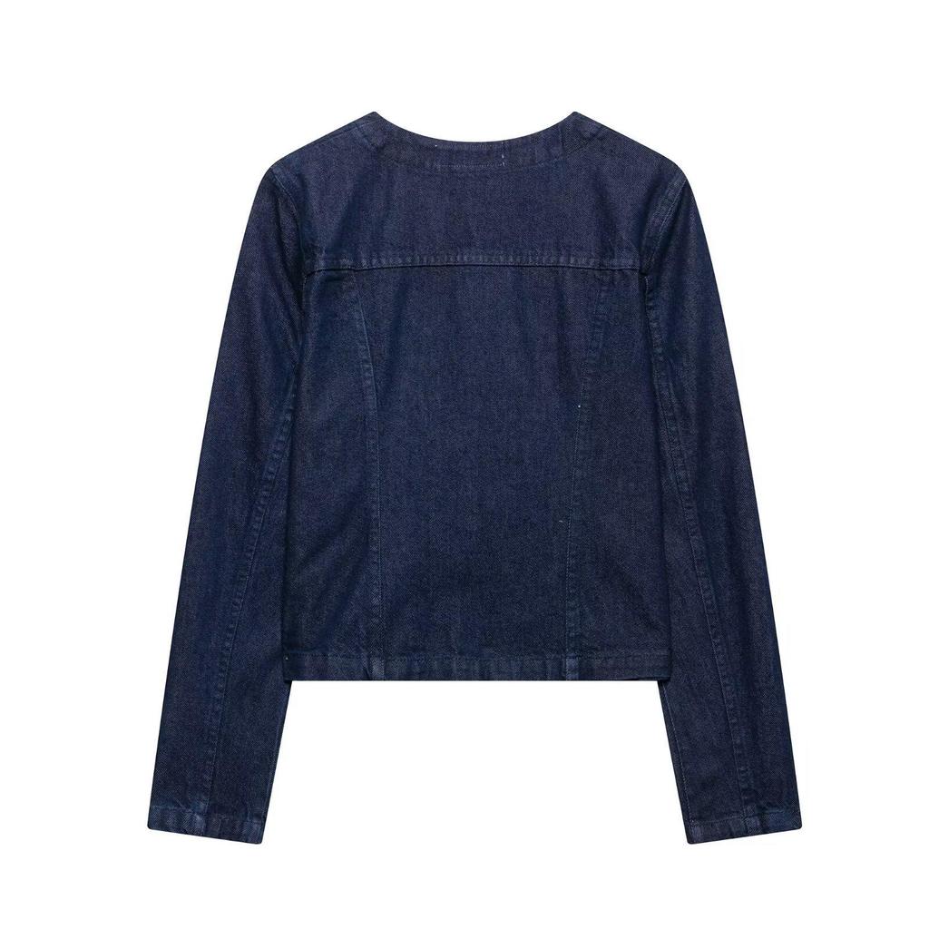 Летний женский модный джинсовый комплект с карманами: куртка и шорты, 2025