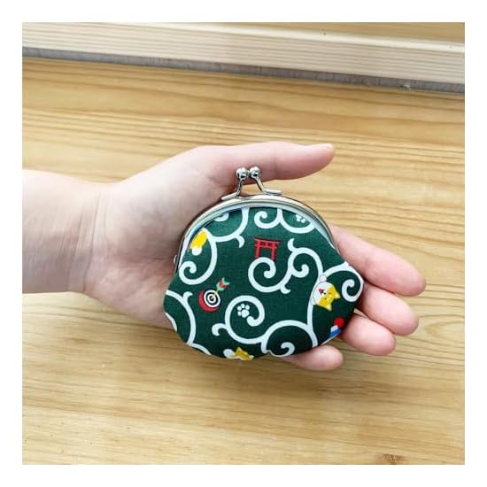 Kyosuke Made in Japan Gamaguchi (Clasp) Wallet Pouch 100% Cotton Cat Approx. 8.5×9.5cm Coin Purse 2.