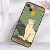Чехол Cats Tarot Witchcraft для iPhone 14 13 12 11 16 15 Pro Max Mini Cover X XR XS 8 7 14 16 15 Plus Аксессуары