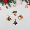 4 шт. Рождественские броши Модные для женщин Милые значки Ювелирное украшение