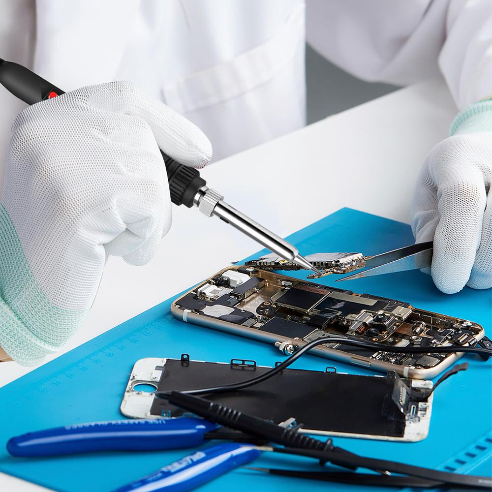 JCD 80 Вт губка для паяльника профессиональная жестяная электрическая губка для хлеба с регулируемой температурой 220 В бессвинцовые сварочные инструменты для ремонта